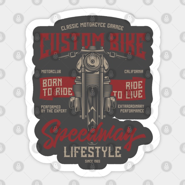 Classic Motorcycle Garage Sticker by Verboten